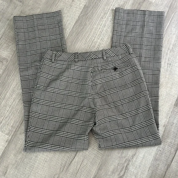 Calvin Klein Black and White Plaid Trousers - Picture 4 of 7